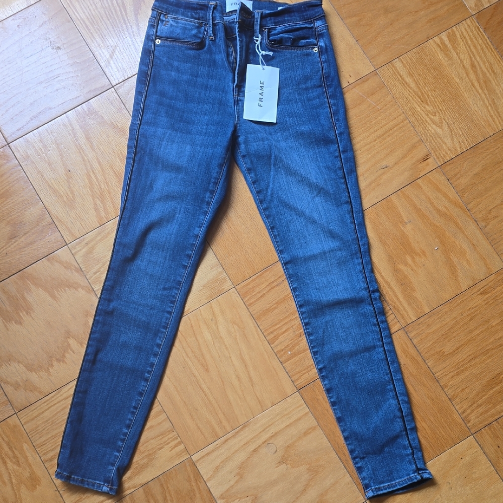 Frame Denim Women's Dark Blue Skinny Jeans
